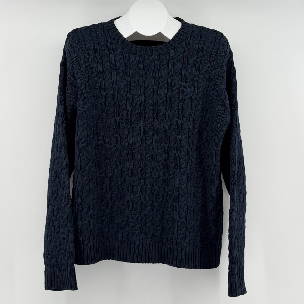 Lauren Ralph Lauren Cable Knit Sweater Mens M Crew Neck Cotton Casual